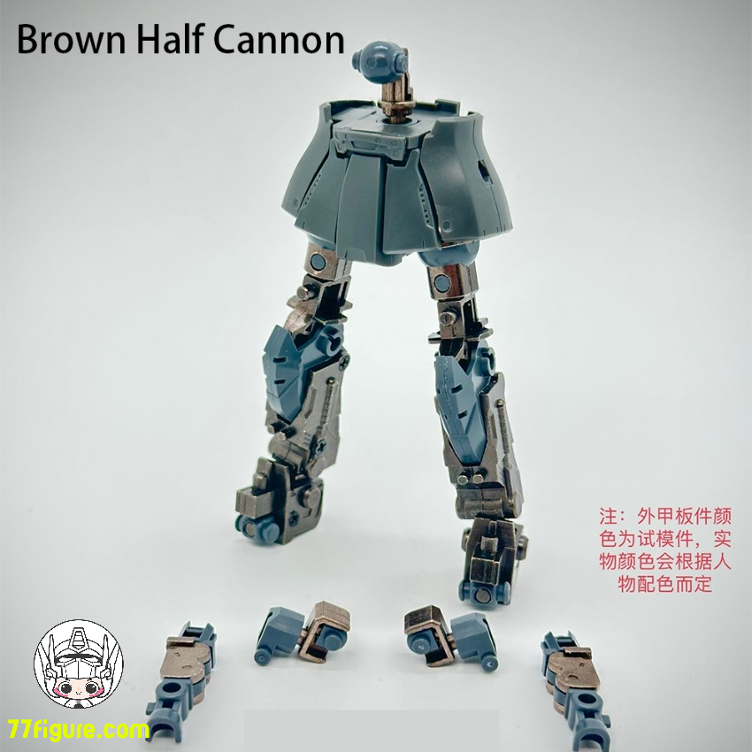 【予約商品】Point Factory 1/144 HG 019 GTO ブラウンハーフキャノン ザク ガンダム用 合金フレーム 組み立て済みVer.