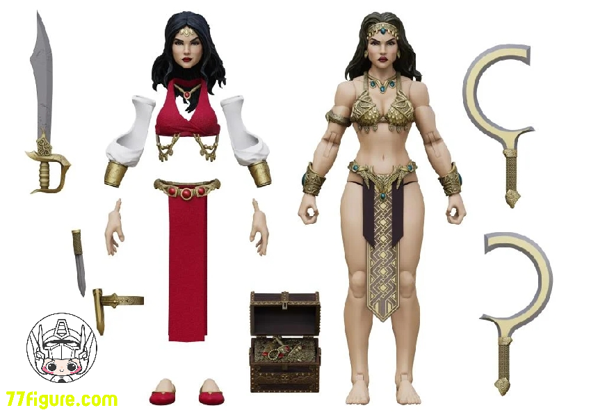 【予約商品】Boss Fight Studio 1/12 コナン・ザ・バーバリアン 海賊女王 ベリット 塗装済み可動フィギュア
