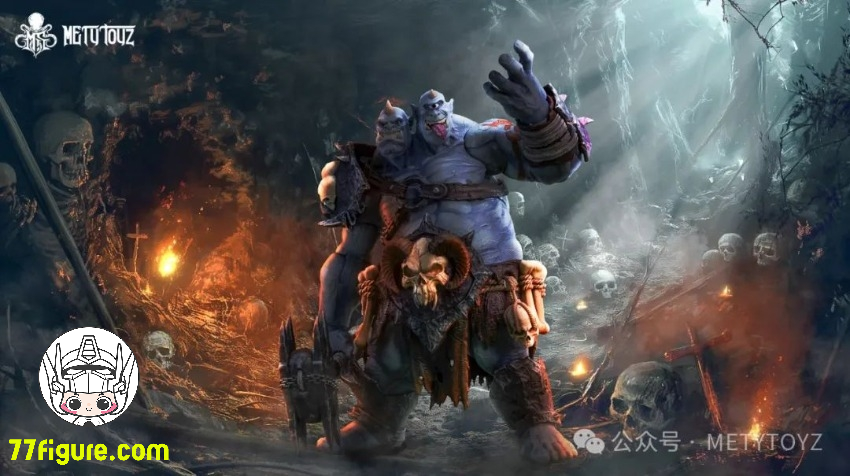 【予約受付終了】Metytoyz 冒険者の世界 クラッシャーオーガ ブルー バージョン 塗装済み可動フィギュア