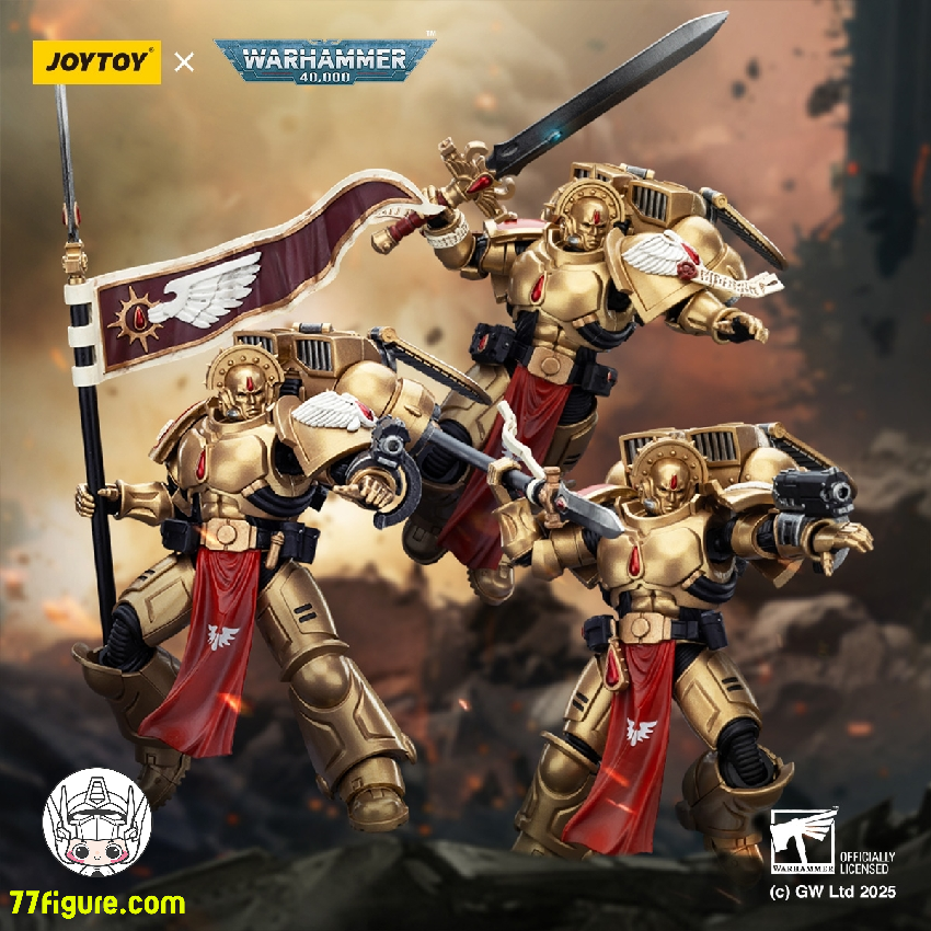 【予約商品】ジョイトイ JoyToy Source 1/18 『ウォーハンマー40K』ブラッドエンジェル サングイナリーガード 三体セット 塗装済み可動フィギュア