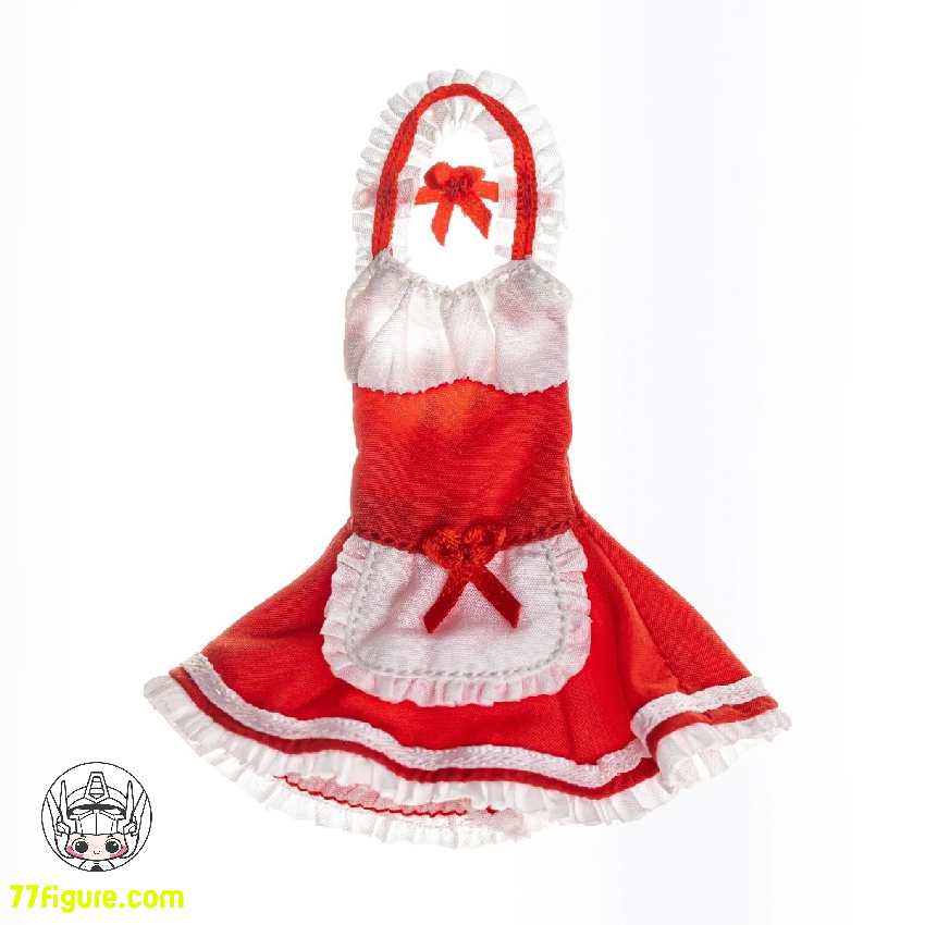 HASUKI 1/12 CS010 メイド服(赤) アクションフィギュア用衣装 HASUKI 1/12 CS010 メイド服(赤) アクションフィギュア用衣装