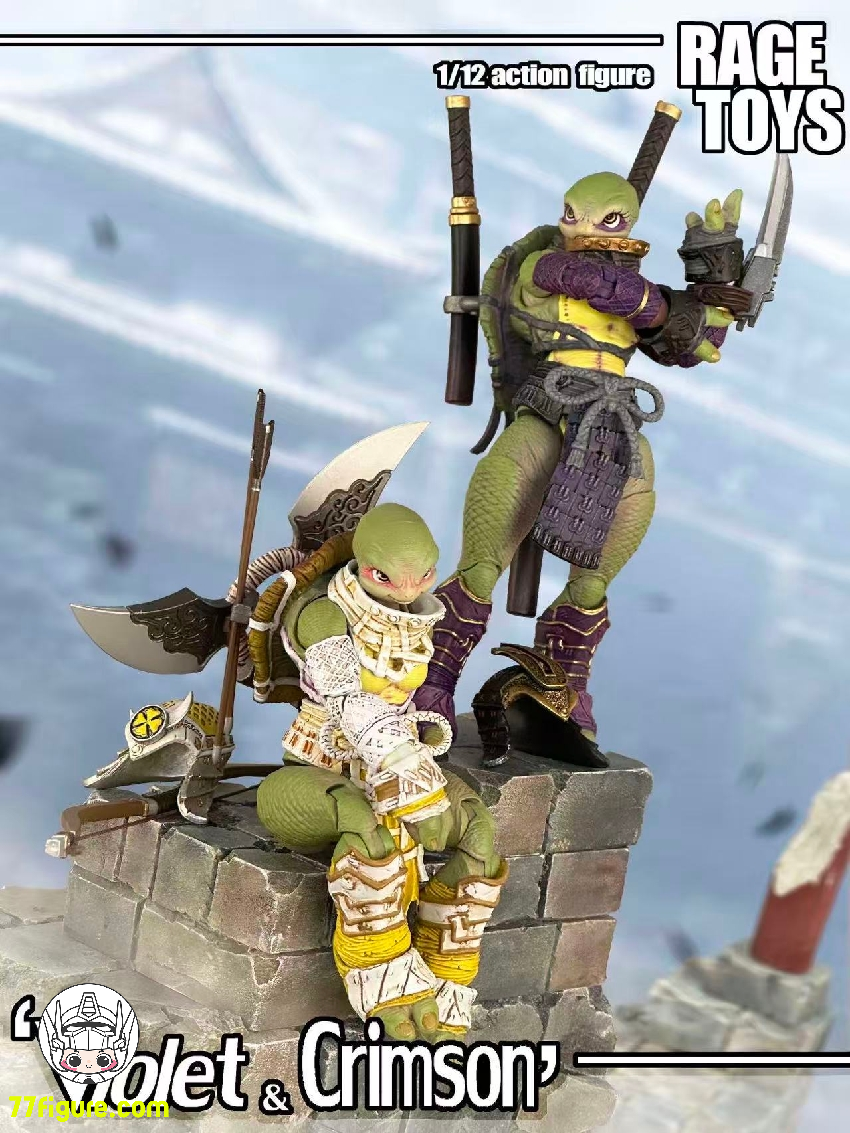 【予約商品】Rage Toys 1/12 ヴァイオレット&クリムゾン タートル シスターズ 2体セット 塗装済み可動フィギュア