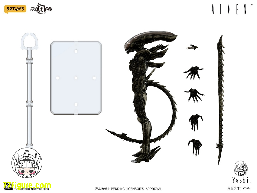 52Toys 1/12 フラッシュダンス エイリアン 塗装済み可動フィギュア