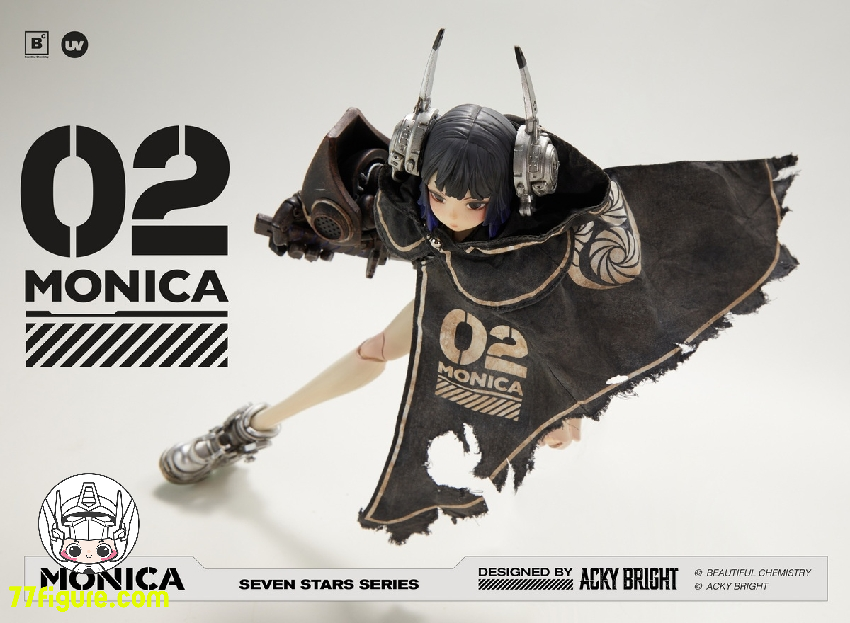 【品切れ】Beautiful Chemistry x Acky Bright 1/6 UV202415 セブンスター シリーズ No.02 モニカ 塗装済み可動フィギュア