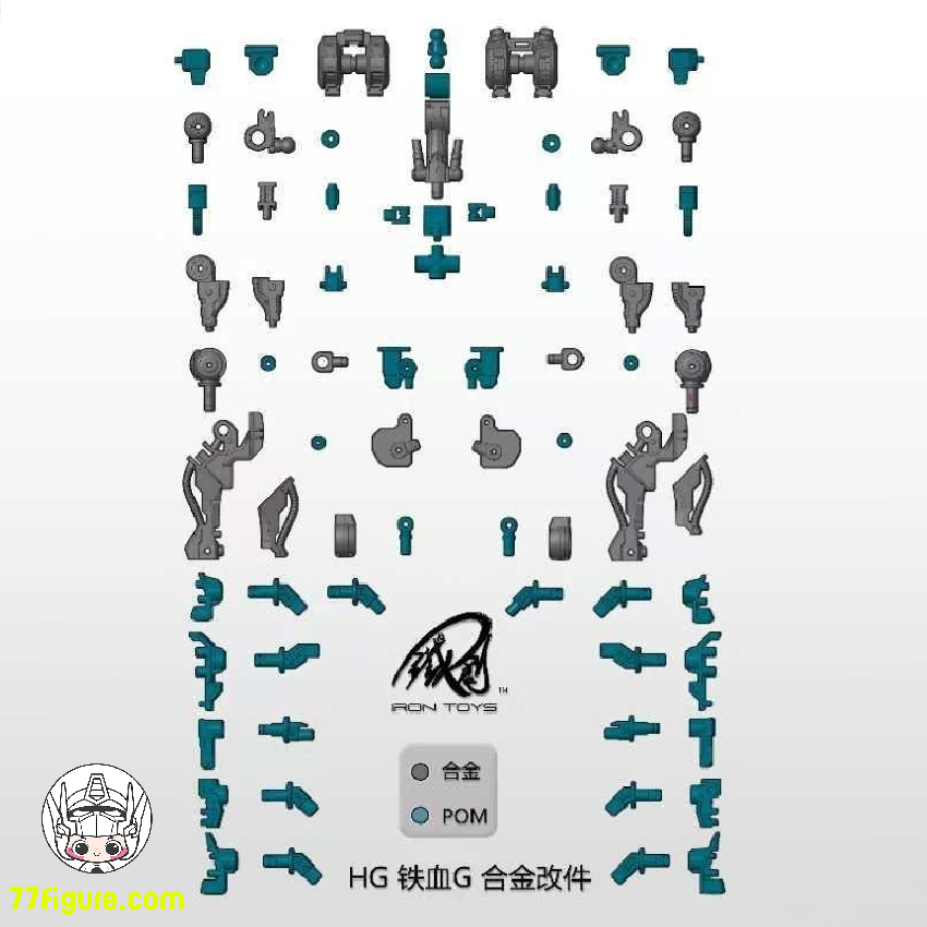 【品切れ】鉄創模型 Iron Toys 1/144 ガンダム 鉄血のオルフェンズ シリーズモデル用 合金フレーム アップグレードキット