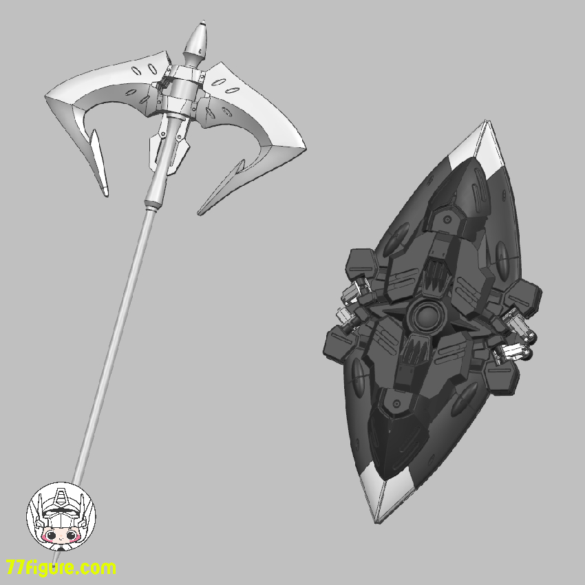 【品切れ】Effects Wings 1/144 HG ASW-G-56 ガンダム グレモリー用 武器アップグレードキット (グレー/ブルー)