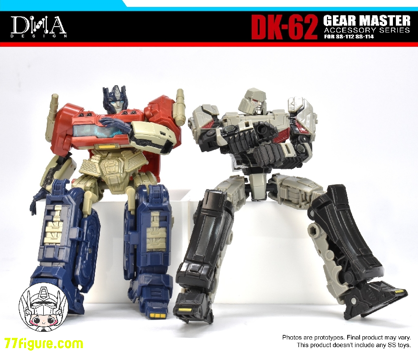 DNA Design DK-62 SS-112 オプティマス プライム & SS-114 メガトロン用 アップグレードキット(特典付き)
