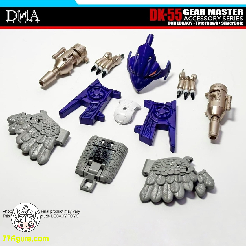 DNA Design DK-55 トランスフォーマー: レガシー ユナイテッド リーダー タイガーホーク & ボイジャー シルバーボルト用  アップグレード キット - 77figure.com