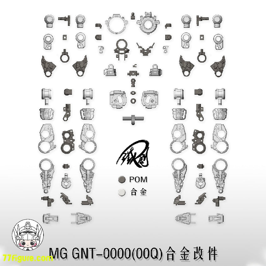 鉄創 Tiechuang Model 1/100 MG GNT-0000 00 Qan[T] ダブルオー