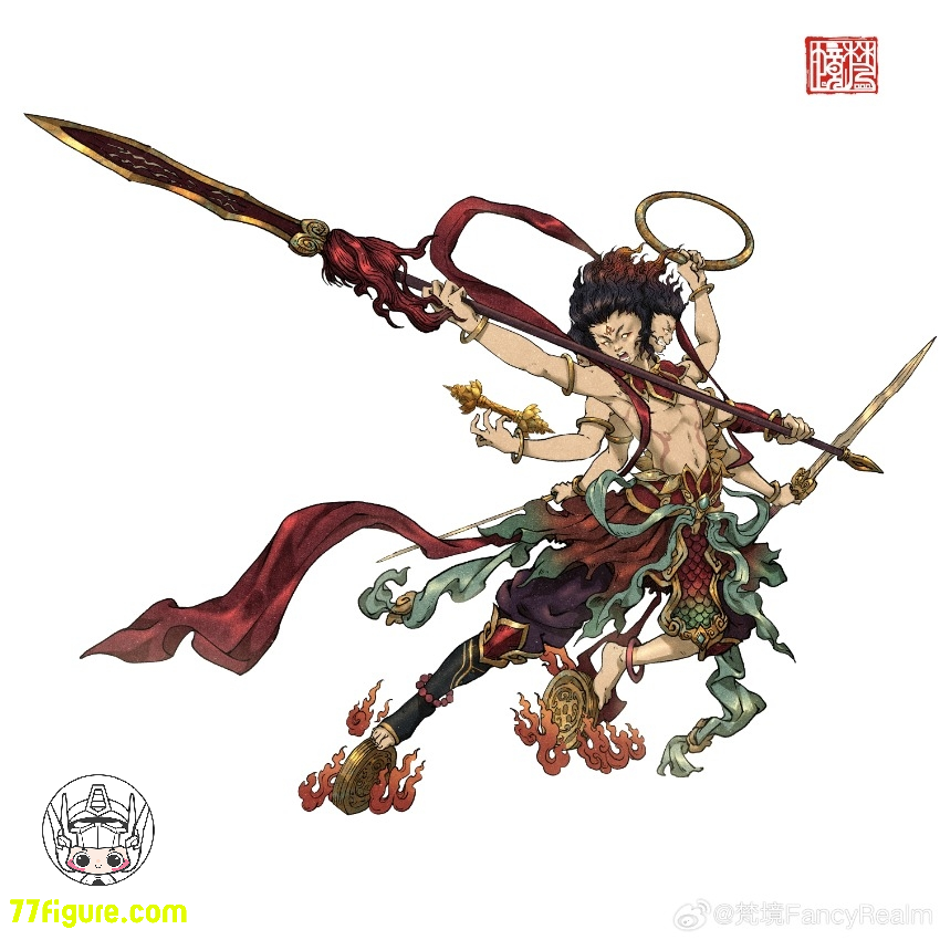 梵境 豪華版1/12 FJ-1A02 「封神演義」哪吒 塗装済み可動フィギュア 梵境 1/12 FJ-1A02 「封神演義」哪吒 塗装済み可動フィギュア