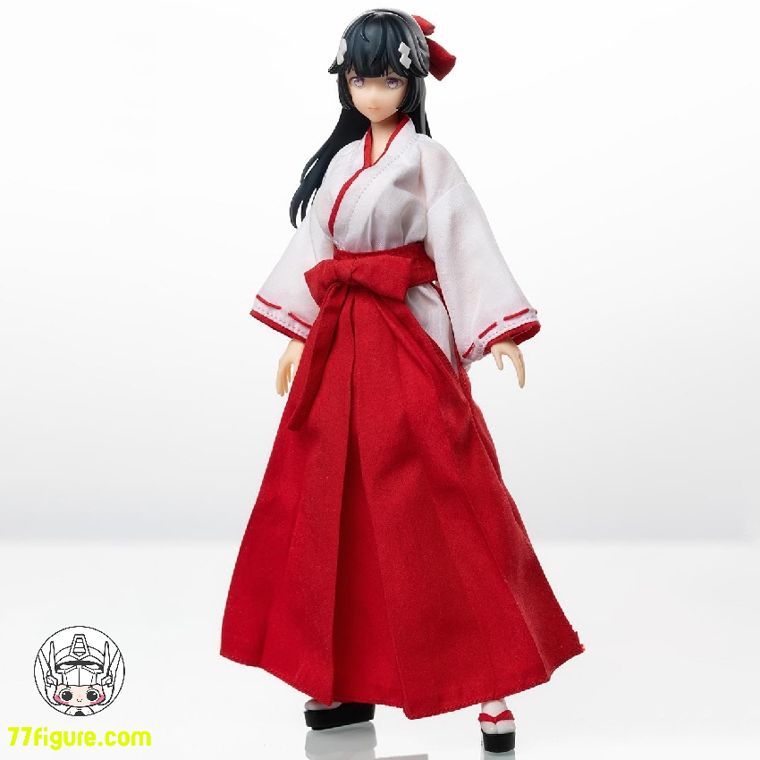 HASUKI 1/12 PA005 「Pocket Art」退魔巫女 ツバキ 塗装済み可動 HASUKI 1/12 PA005 「Pocket Art」退魔巫女 ツバキ 塗装済み可動