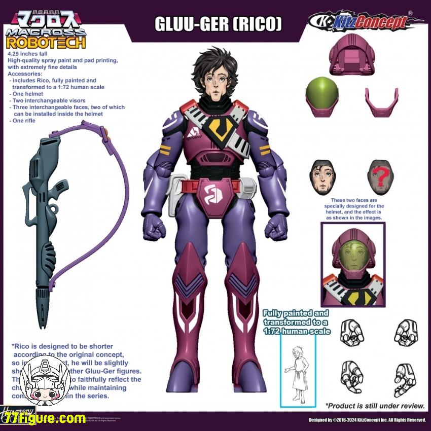 【予約商品】Kitzconcept『超時空要塞マクロス』グルー・ギル(リコ) 塗装済み可動フィギュア