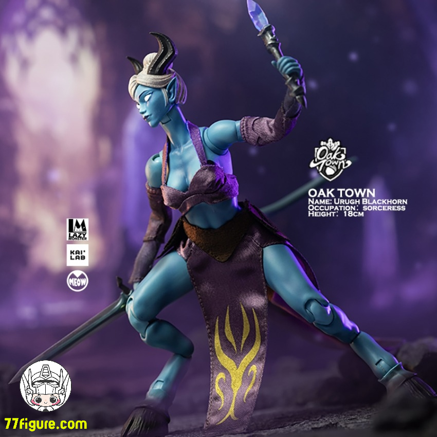 【予約商品】Lazy Monster Studio 1/12 オークタウン エルフ ウルグ・ブラックホーン 塗装済み可動フィギュア