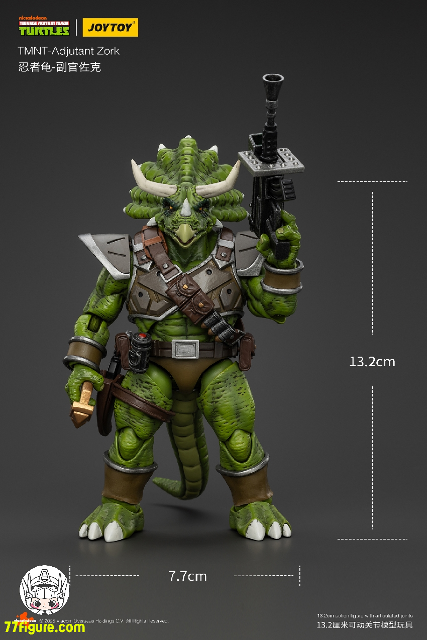 【品切れ】JoyToy 1/18 ティーンエイジ ミュータント ニンジャ タートルズ 『TMNT 』副官ゾーク 塗装済み可動フィギュア
