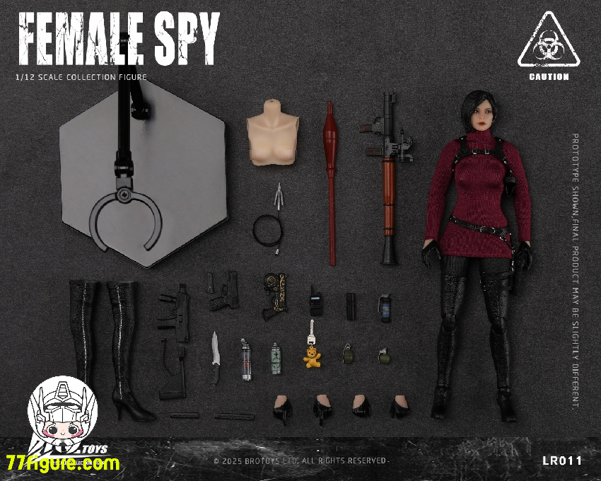 【予約商品】Brotoys 1/12 LR011 スパイガール 塗装済み可動フィギュア