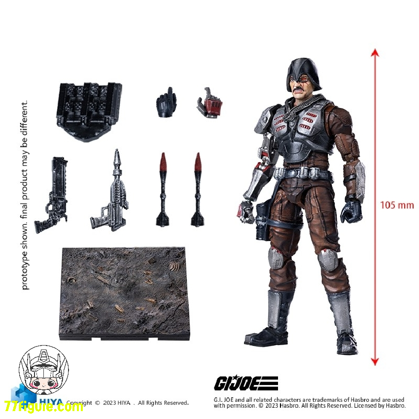 Hiya Toys 1/18 Exquisite Miniシリーズ G.I.JOE ブラッド少佐 塗装済み可動フィギュア