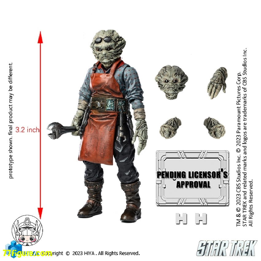 【先行販売】Hiya Toys Exquisite Mini シリーズ スター トレック 2009 キーンザー 塗装済み可動フィギュア