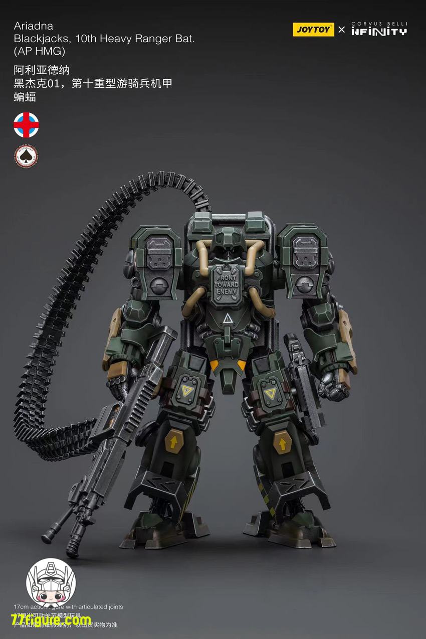 【品切れ】ジョイトイ JoyToy Source 1/18 『Infinity』アリアドナ ブラックジャックス 10 番目のヘビーレンジャー バット (AP HMG) 塗装済み可動フィギュア