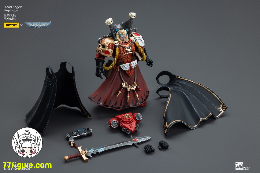 【品切れ】ジョイトイ JoyToy Source 1/18 『ウォーハンマー40K』ブラッド エンジェルズ メフィストン 塗装済み可動フィギュア