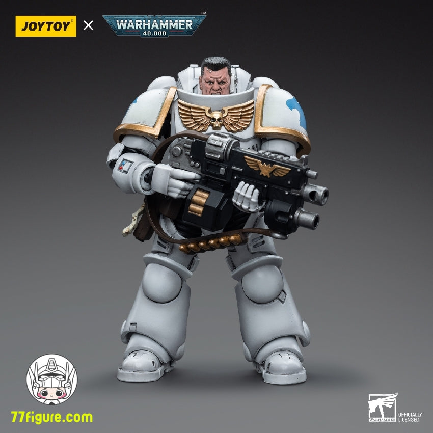 【品切れ】ジョイトイ JoyToy Source 1/18 『ウォーハンマー40K』スペースマリーン ホワイトコンスル インターセッサーズ 1 塗装済み可動フィギュア