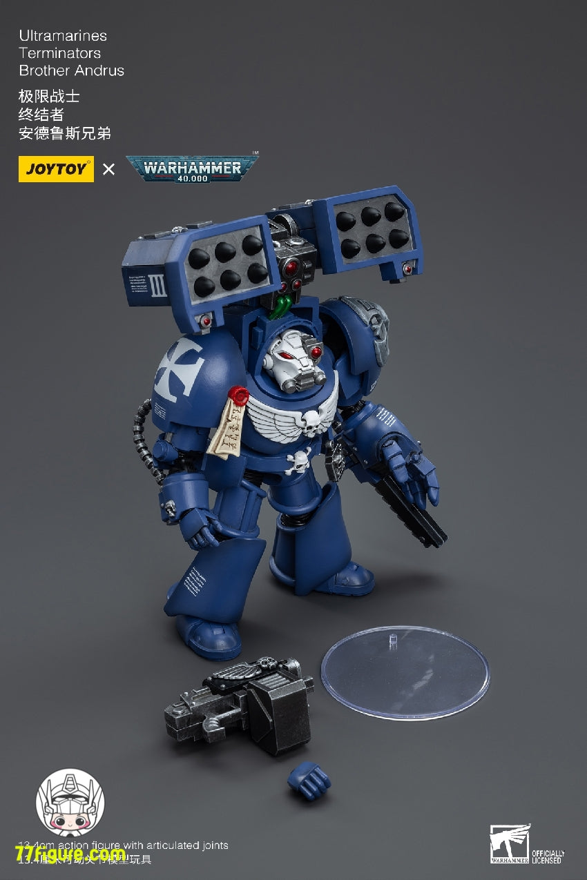 【品切れ】ジョイトイ JoyToy Source 1/18 『ウォーハンマー40K』ウルトラマリン ターミネーター アンドルス兄弟 塗装済みフィギュア