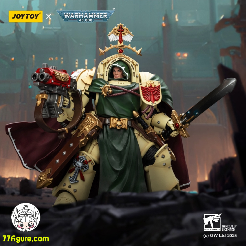【予約商品】ジョイトイ JoyToy Source 1/18 『ウォーハンマー40K』ダーク エンジェル ベリアル デスウィングのグランドマスター 沈黙の剣とストームボルター付き 塗装済み可動フィギュア