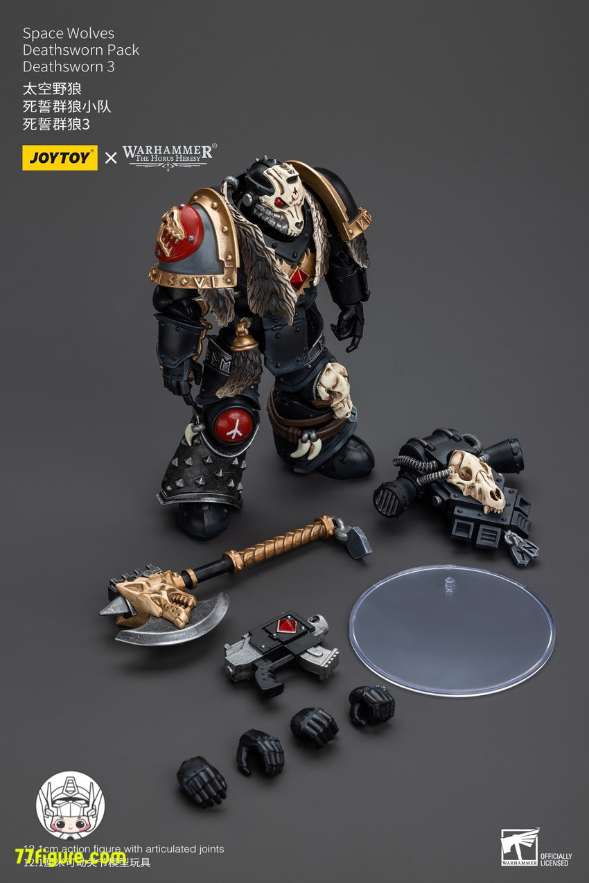 【セール品】ジョイトイ JoyToy Source 1/18 『ウォーハンマー ホルスの異端』スペース ウルブズ デスウォーン パック デスウォーン 3 塗装済み可動フィギュア