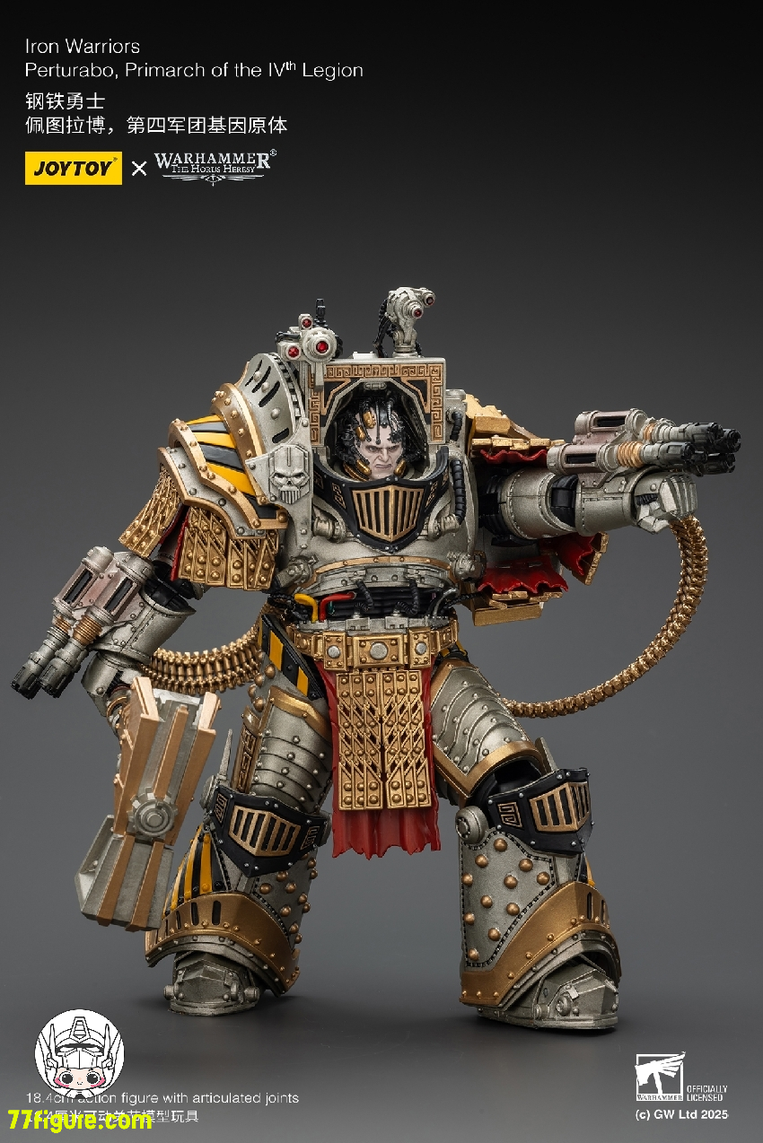 【予約商品】ジョイトイ JoyToy Source 1/18 『ウォーハンマー ホルスの異端』アイアン・ウォリアーズ 第4軍団のプライマーク パータラボ 塗装済み可動フィギュア