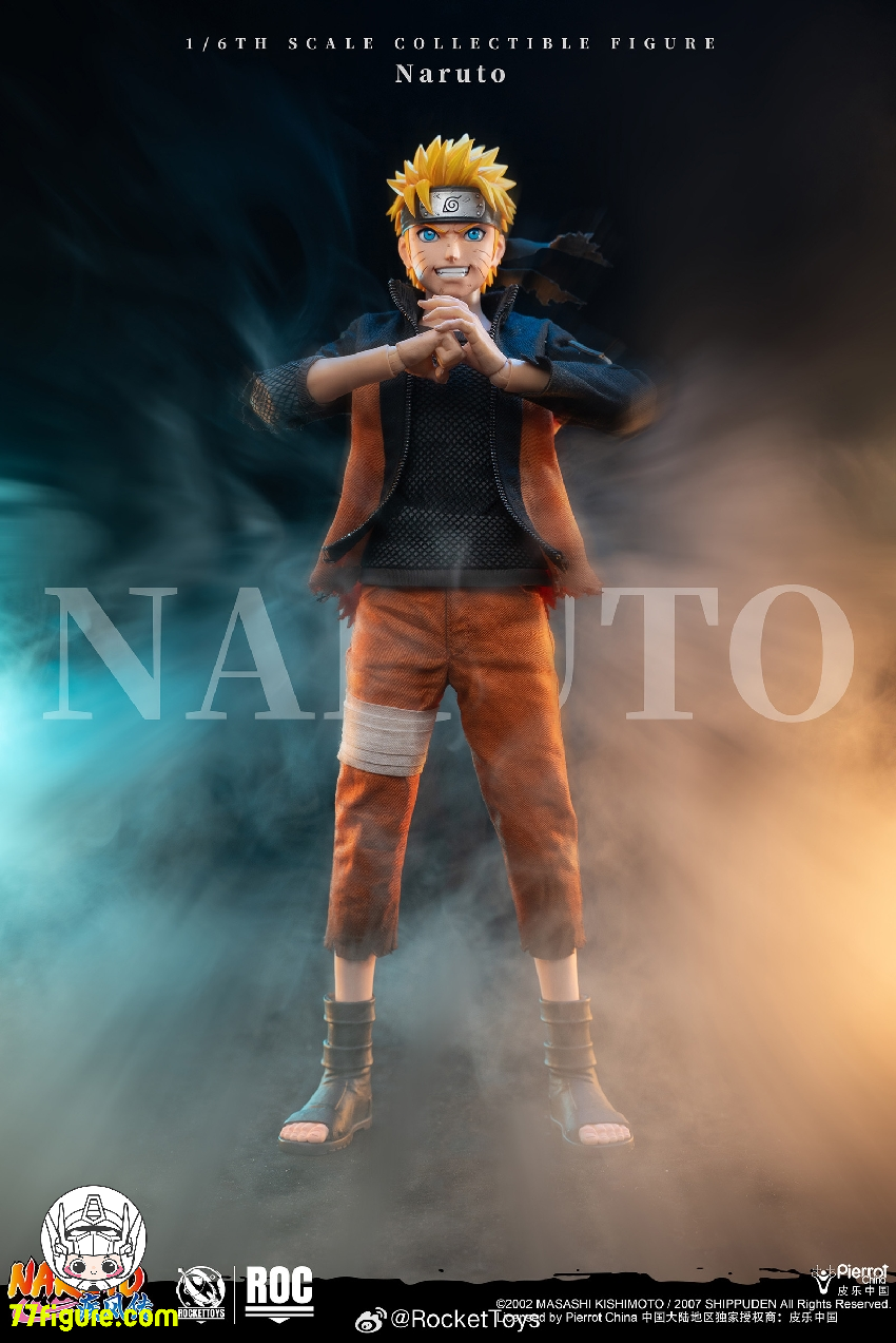 【予約受付終了】Rocket Toys 1/6 『NARUTO -ナルト-(疾風伝)』 うずまき ナルト バトル ダメージVer. 塗装済み可動フィギュア