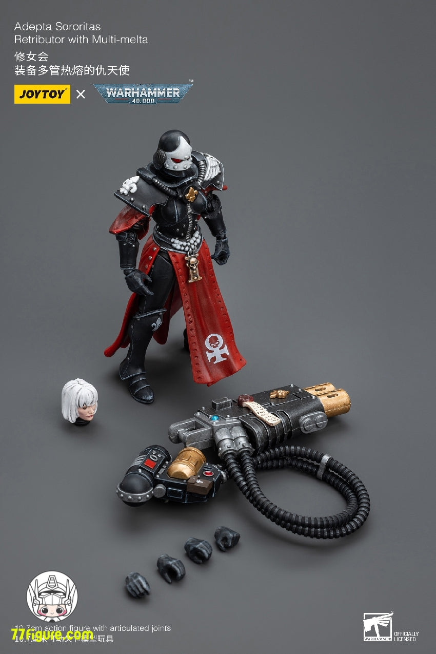 【品切れ】ジョイトイ JoyToy Source 1/18 『ウォーハンマー40K』アデプタ ソロリタス レトリビューター w/マルチ メルタ 塗装済み可動フィギュア