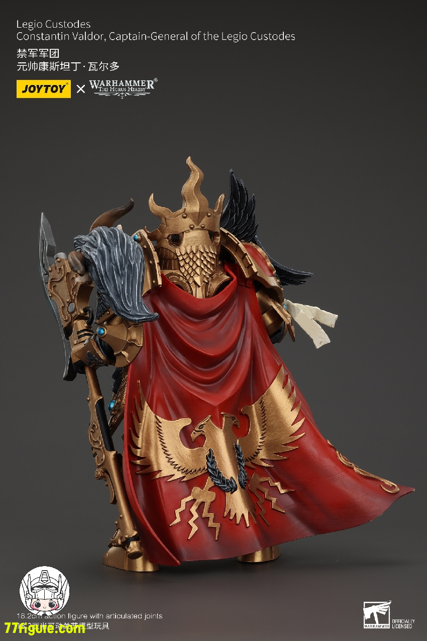 ジョイトイ JoyToy Source 1/18 『ウォーハンマー ホルスの異端』レギオ・クストデス コンスタンティン・ヴァルドル レギオ・クストデス総司令官 塗装済み可動フィギュア