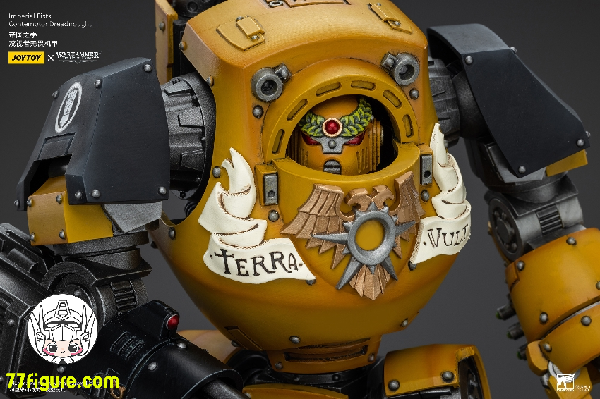 【品切れ】ジョイトイ JoyToy Source 1/18 『ウォーハンマー:ホルスの大逆』インペリアルフィスト コンテンプレーター・ドレッドノート 塗装済み可動フィギュア