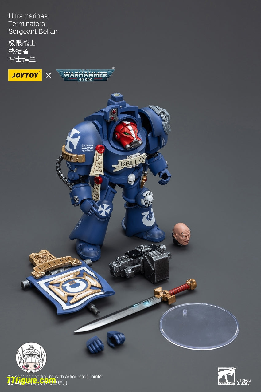 ジョイトイ JoyToy Source 1/18 『ウォーハンマー40K』ウルトラマリン ターミネーター サージャント ベラン 塗装済みフィギュア