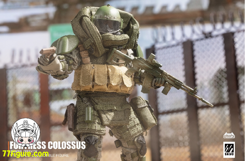 【品切れ】HASUKI 1/12 SA-02 「SALVO」ブラックオプス フォートレス・コロッサス 塗装済み可動フィギュア