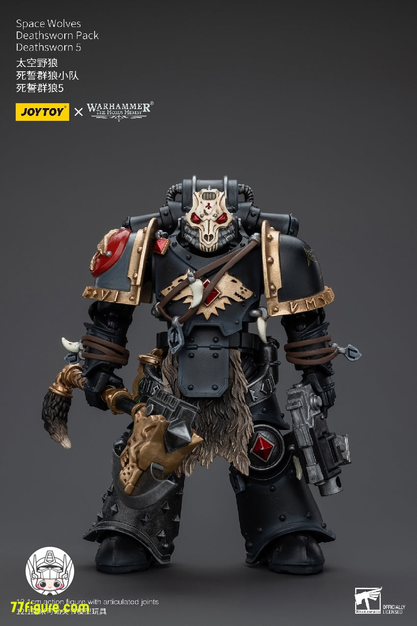 【品切れ】ジョイトイ JoyToy Source 1/18 『ウォーハンマー ホルスの異端』スペース ウルブズ デスウォーン パック デスウォーン 5 塗装済み可動フィギュア