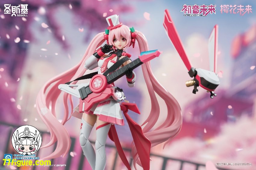 【品切れ】SOSKILL 1/12 初音ミク シリーズ 桜ミク プラモデル