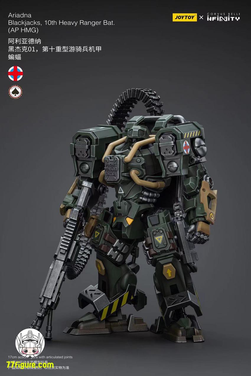【品切れ】ジョイトイ JoyToy Source 1/18 『Infinity』アリアドナ ブラックジャックス 10 番目のヘビーレンジャー バット (AP HMG) 塗装済み可動フィギュア