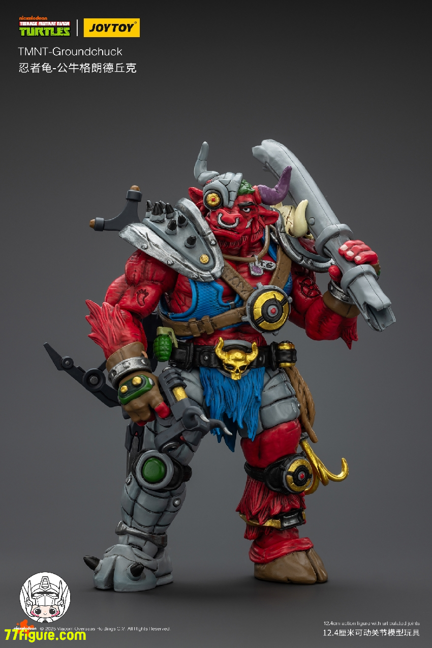 【品切れ】ジョイトイ JoyToy 1/18 ティーンエイジ ミュータント ニンジャ タートルズ 『TMNT 』グランドチャック 塗装済み可動フィギュア