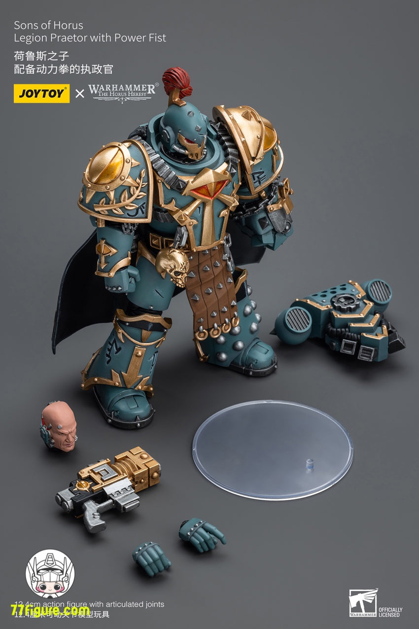 【品切れ】ジョイトイ JoyToy Source 1/18 『ウォーハンマー ホルスの異端』ホルスの息子たち 軍団法務官 パワーフィスト付き 塗装済み可動フィギュア