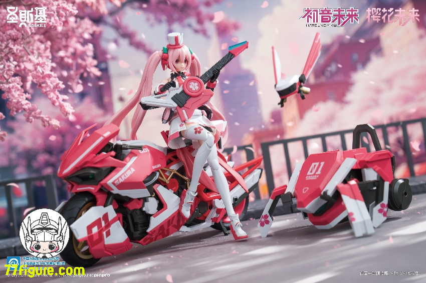 【品切れ】SOSKILL 1/12 初音ミク シリーズ 桜ミク プラモデル