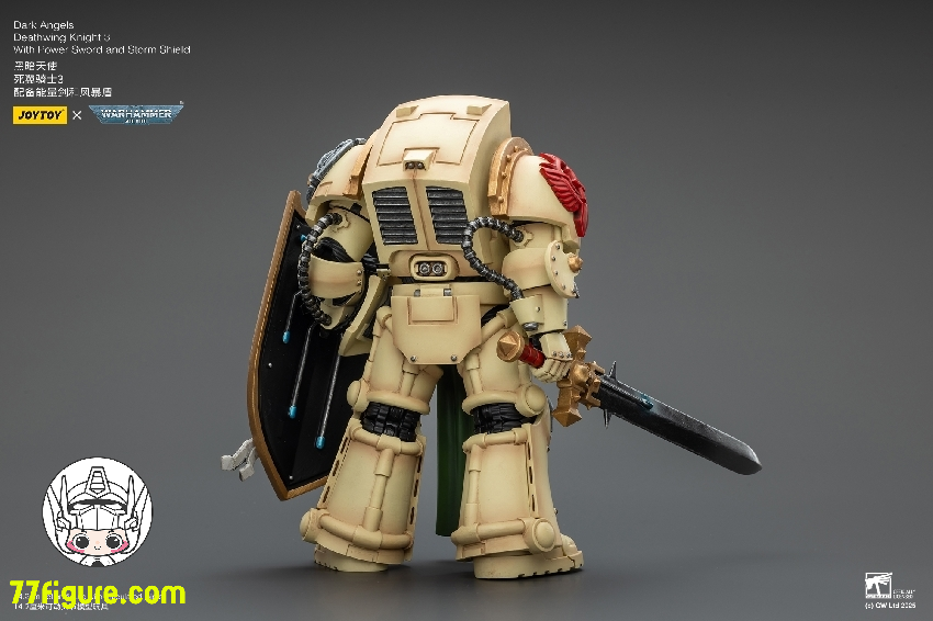 【予約商品】ジョイトイ JoyToy Source 1/18 『ウォーハンマー40K』ダーク エンジェル デスウィングナイト3 パワーソードとストームシールド付き 塗装済み可動フィギュア