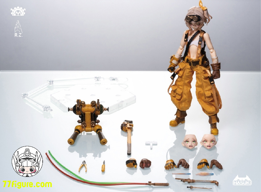 【品切れ】HASUKI 1/12 PA007「Pocket Art」機械士・フィオナ 塗装済み可動フィギュア