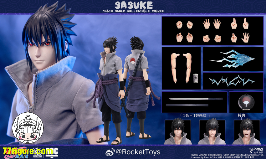【予約商品】Rocket Toys 1/6 『NARUTO -ナルト-(疾風伝)』うちは サスケ 標準Ver. 塗装済み可動フィギュア