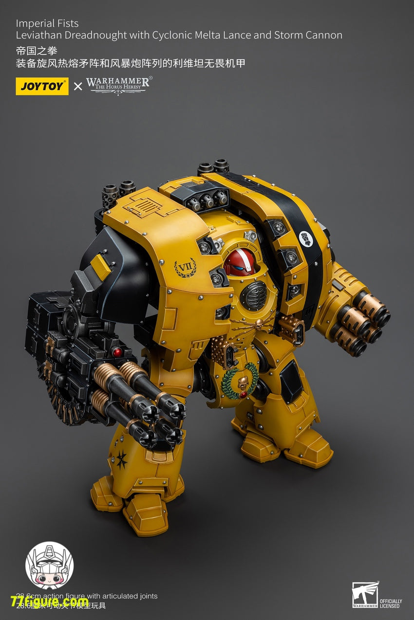 【品切れ】ジョイトイ JoyToy Source 1/18 『ウォーハンマー ホルスの異端』帝国の拳 リヴァイアサン ドレッドノート サイクロン メルタ ランスとストーム キャノン付き 塗装済み可動フィギュア