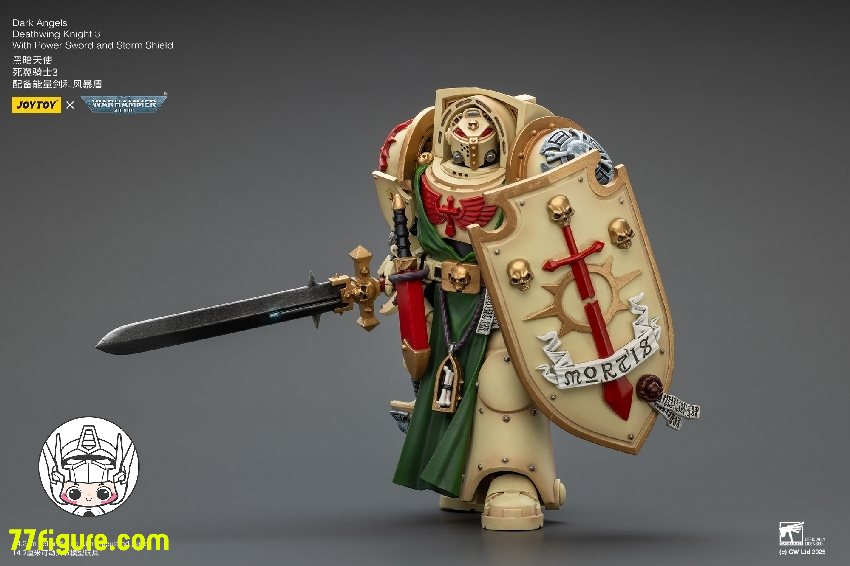 【予約商品】ジョイトイ JoyToy Source 1/18 『ウォーハンマー40K』ダーク エンジェル デスウィングナイト3 パワーソードとストームシールド付き 塗装済み可動フィギュア