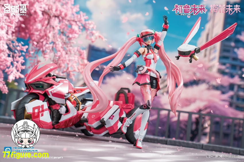 【品切れ】SOSKILL 1/12 初音ミク シリーズ 桜ミク プラモデル