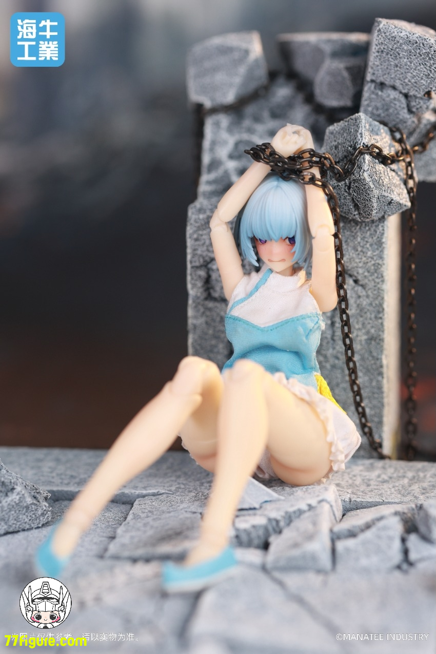 【予約商品】Manatee Industry 海牛工業 1/12 Mex-01 デスクトップウォーズ ヨガの日 イナンナ(青髪) 塗装済み可動フィギュア