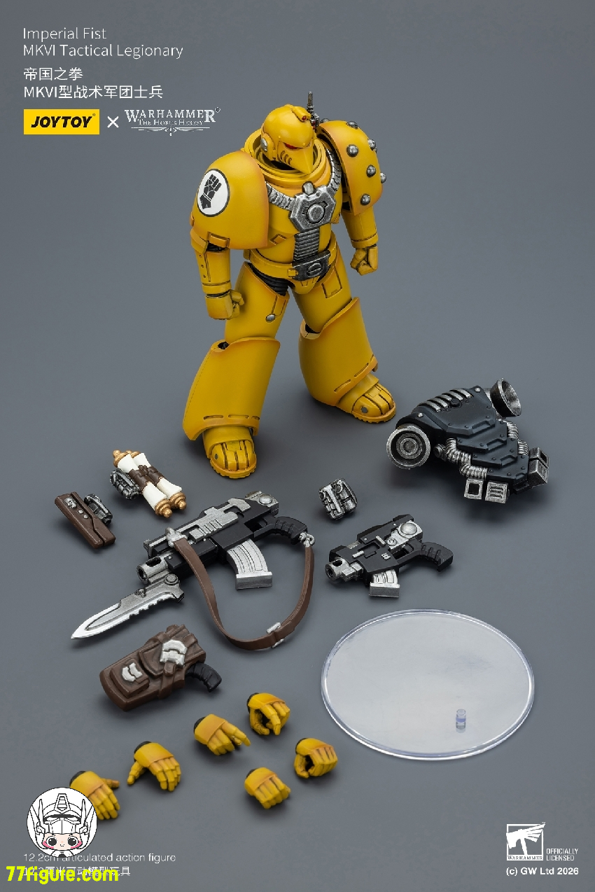 【予約商品】ジョイトイ JoyToy Source 1/18 『ウォーハンマー ホルスの異端』インペリアル フィスト MKVI タクティカル レジオナリー 塗装済み可動フィギュア