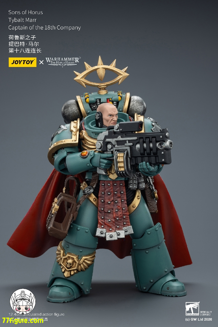 【予約商品】ジョイトイ JoyToy Source 1/18 『ウォーハンマー ホルスの異端』ホルスの息子たち ティボルト マール 第18中隊隊長 塗装済み可動フィギュア