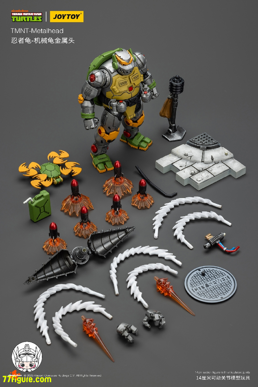 【予約商品】ジョイトイ JoyToy 1/18 ティーンエイジ ミュータント ニンジャ タートルズ 『TMNT 』メタルヘッド 塗装済み可動フィギュア